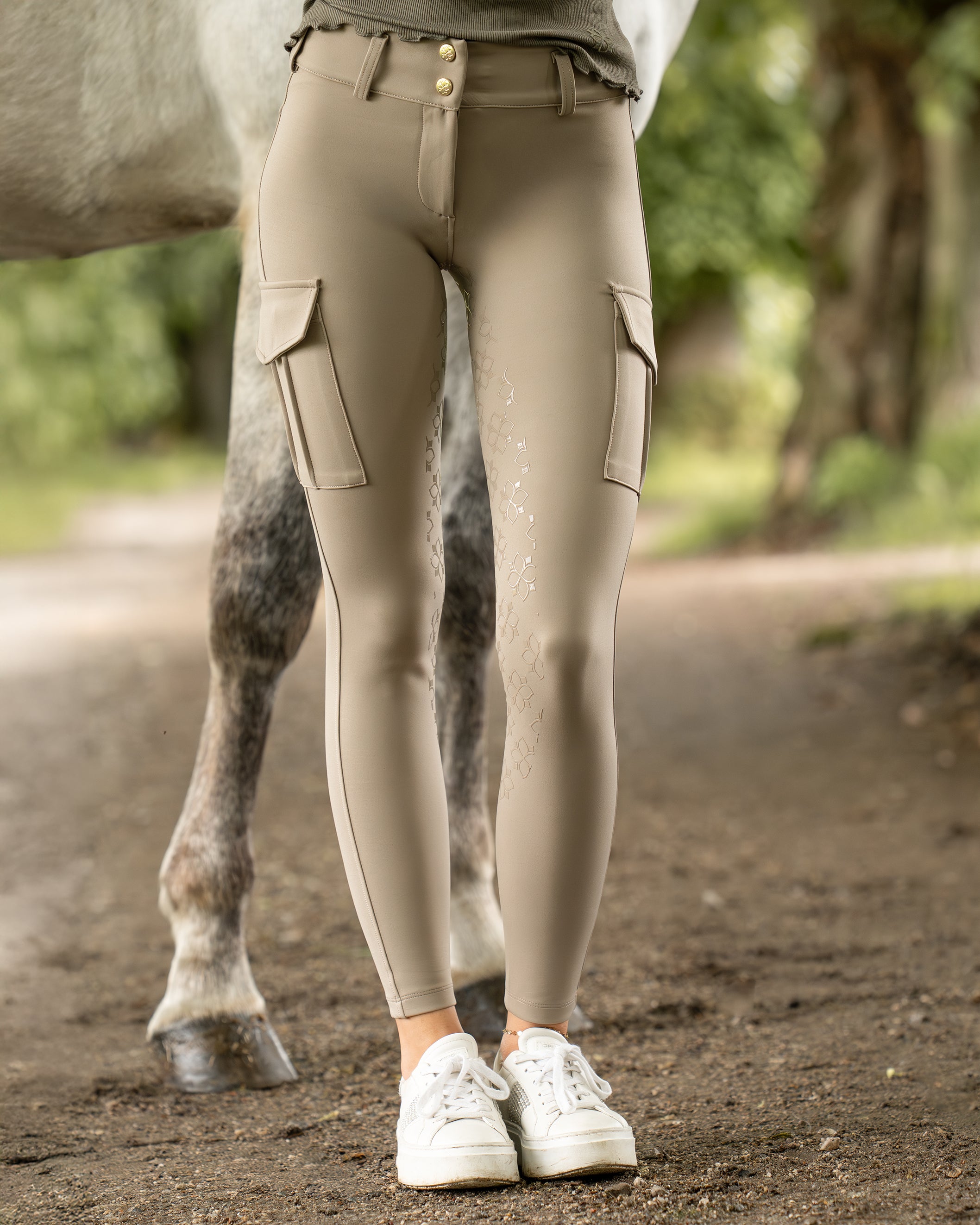 Reithose Cargo Taupe