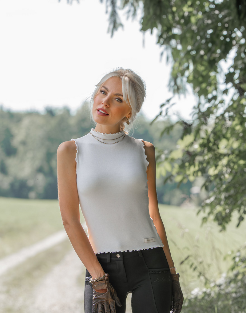 Crinkle Top - creme