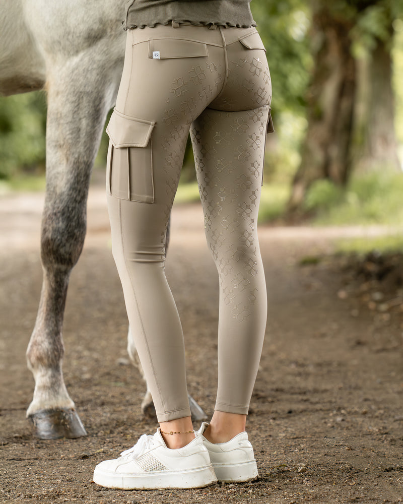 Reithose Cargo Taupe