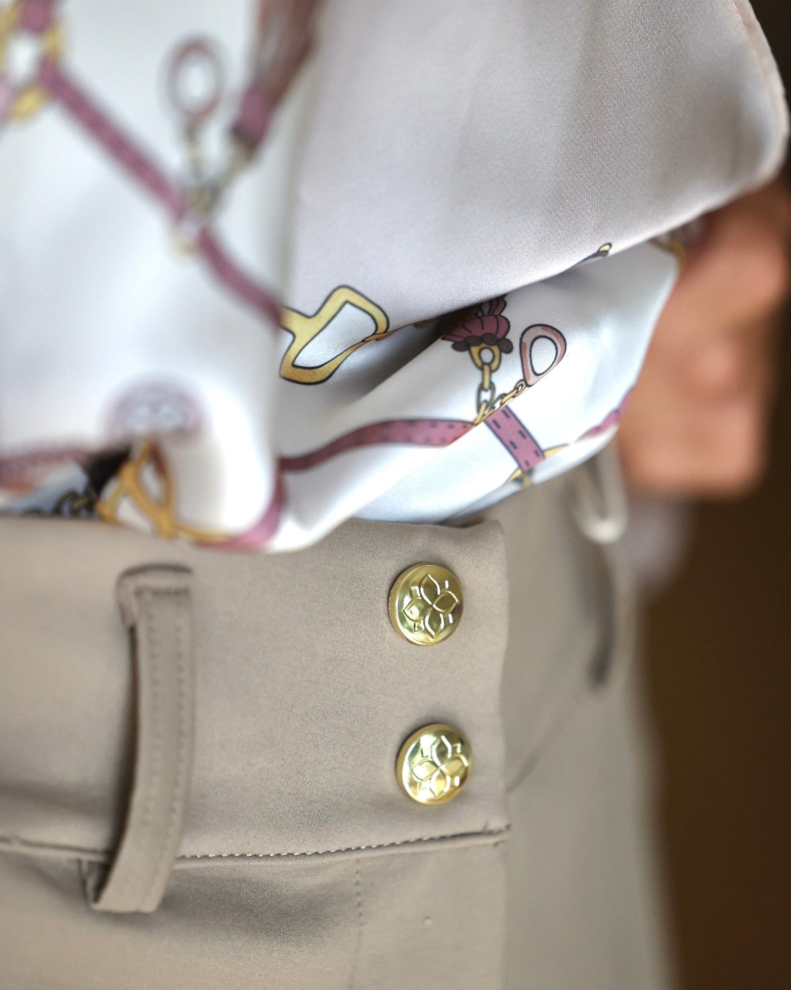 Reithose Cargo Taupe