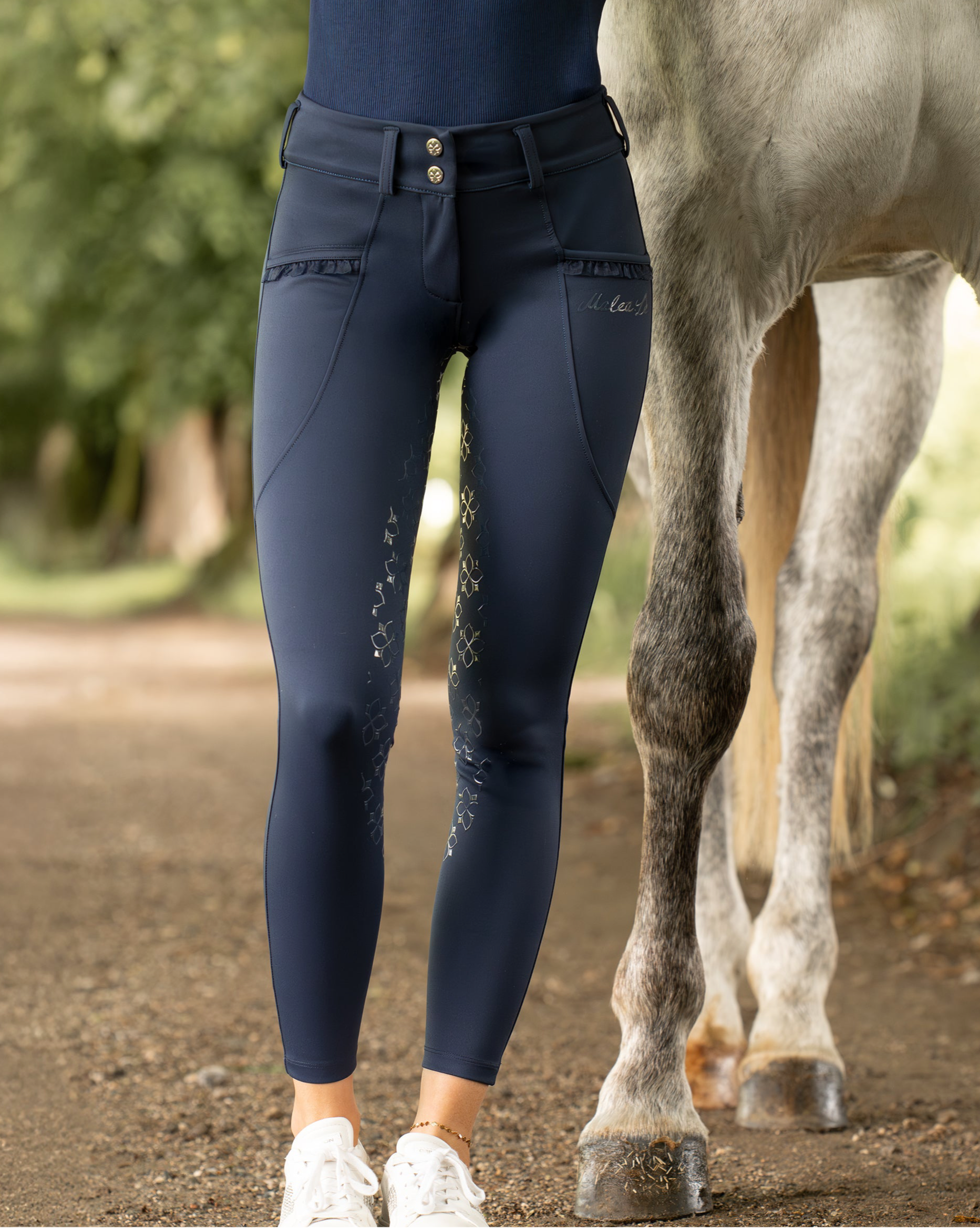 Reithose Rüsche Darkblue