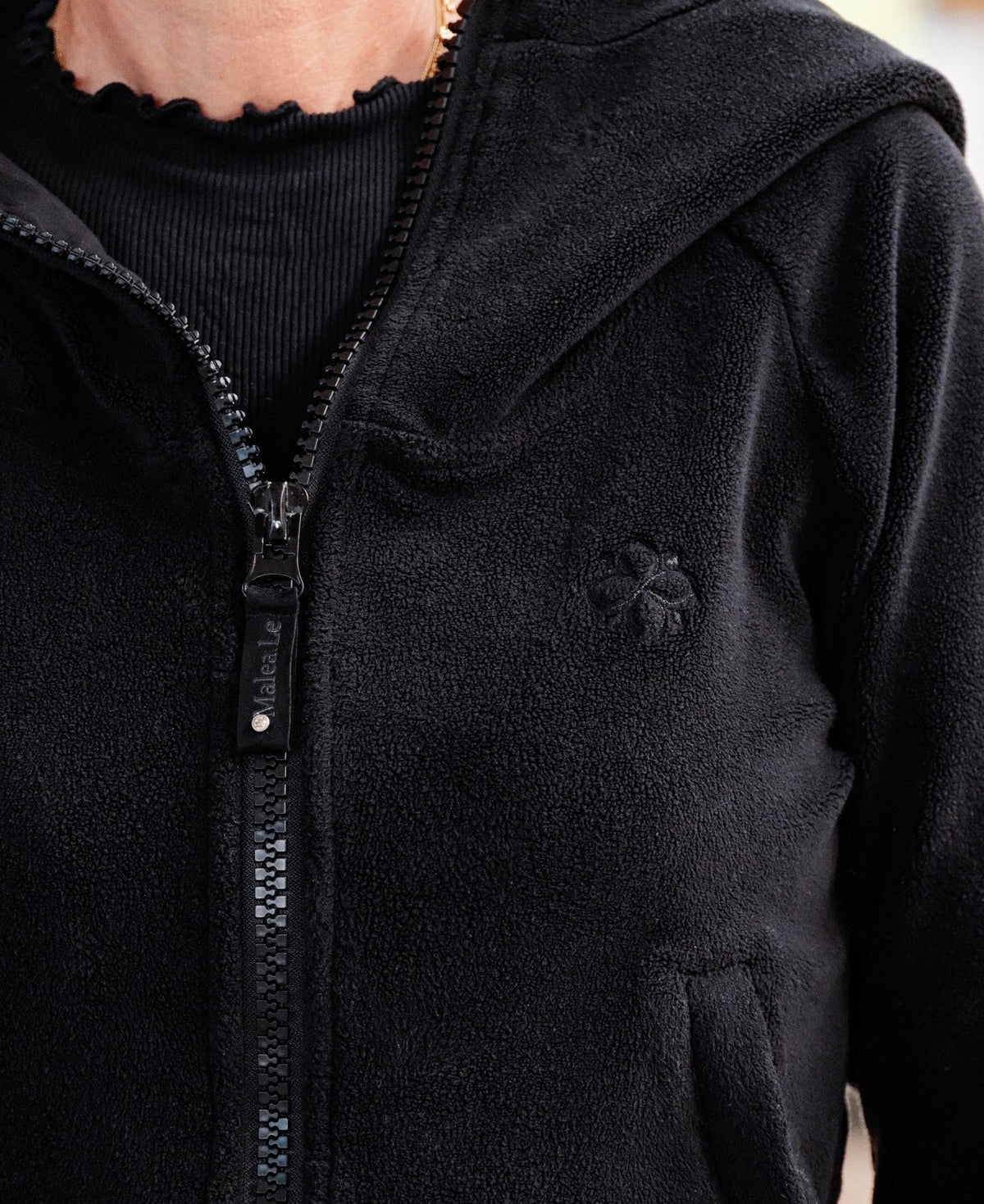 Fleecejacke - black