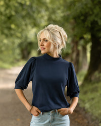 Shirt Puffärmel - Night Blue