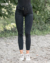 Reithose Rüsche - black