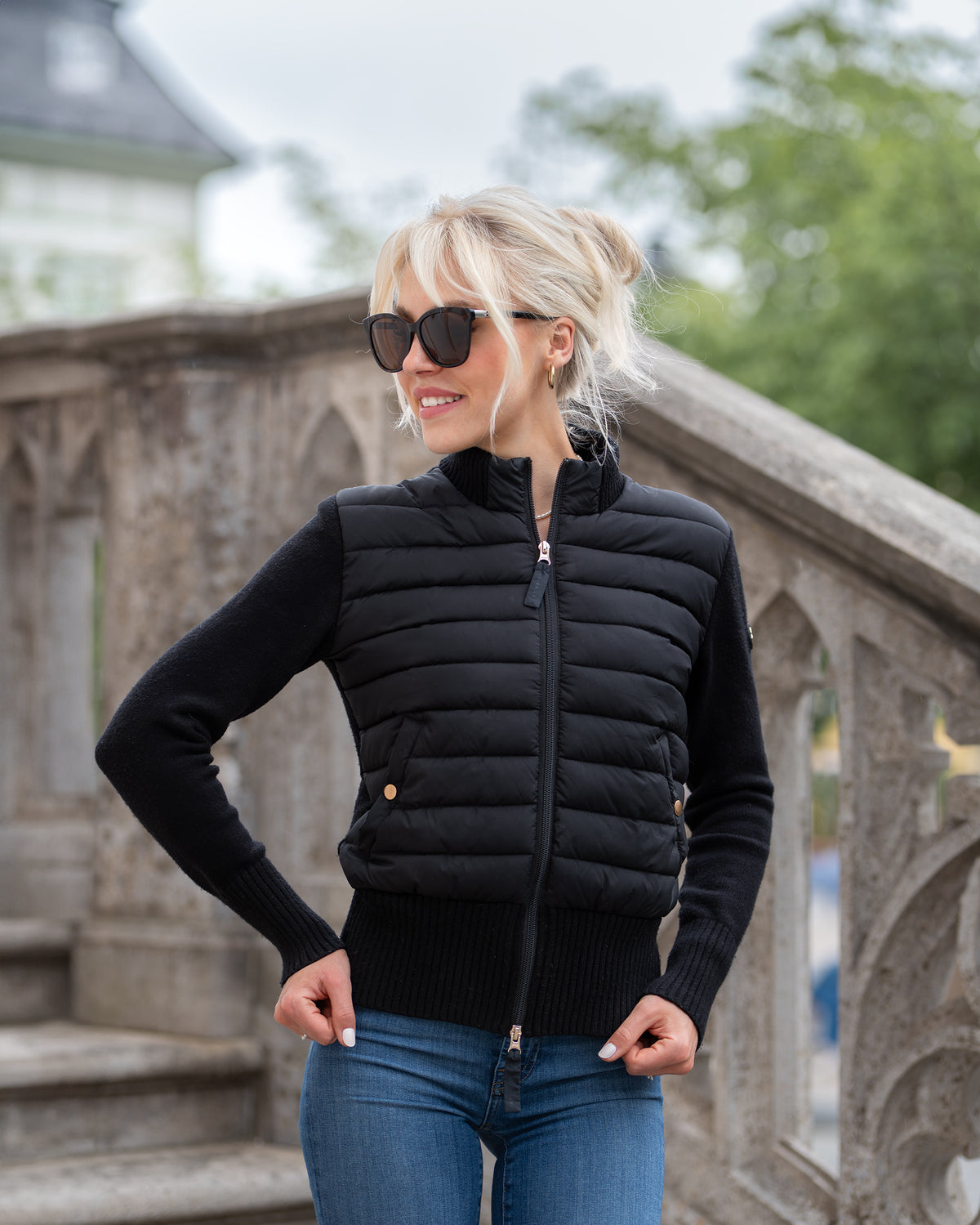 Steppjacke - black