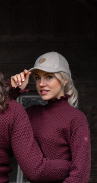 Heart Cap - taupe