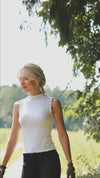Crinkle Top - creme